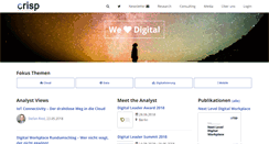 Desktop Screenshot of crisp-research.com